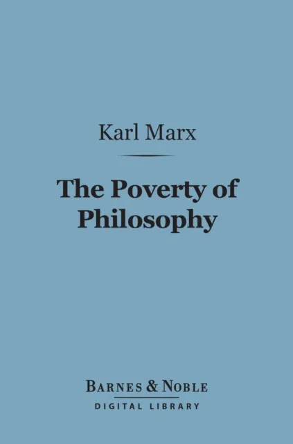 Poverty of Philosophy (Barnes & Noble Digital Library)
