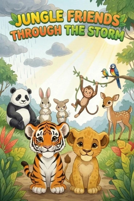 Jungle Friends Through the Storm
