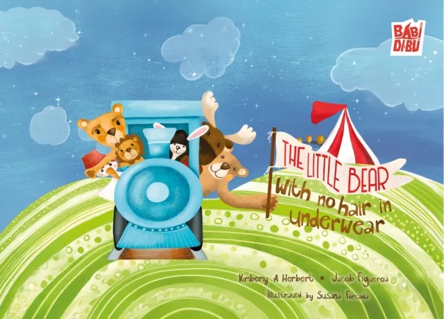 Little bear with no hair in underwear