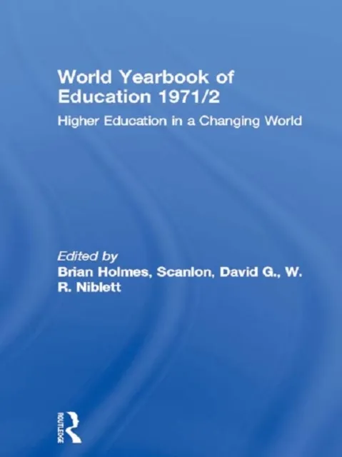 World Yearbook of Education 1971/2