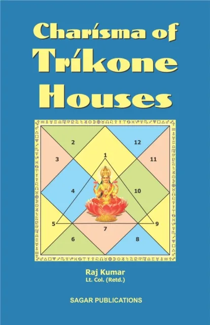 Charisma of Trikone Houses : This astrology book has been originally published by the prestigious Sagar Publications with  Lt. Col. (Retd.) Raj Kumar  as its author.