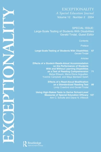 Large-scale Testing of Students With Disabilities