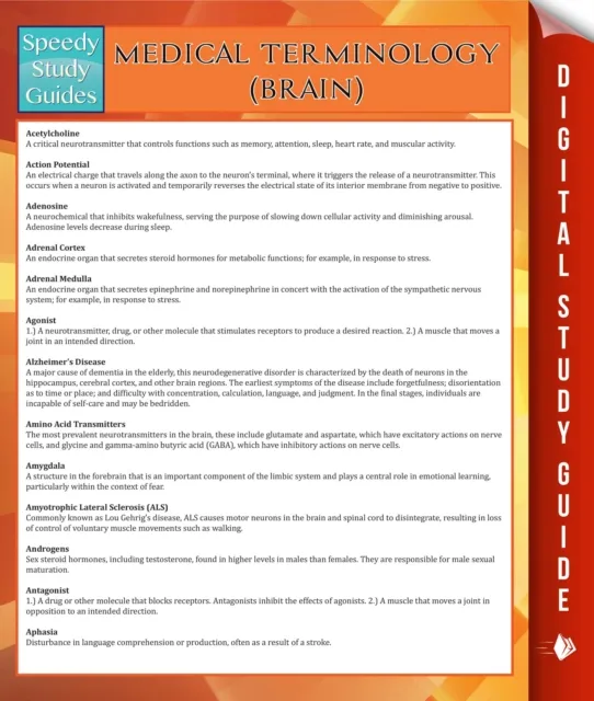 Medical Terminology: Brain (Speedy Study Guides)