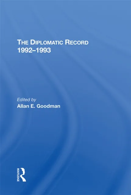 Diplomatic Record 19921993