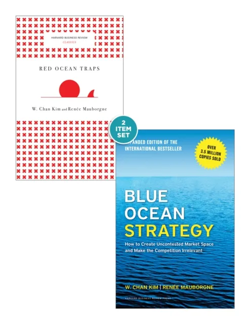 Blue Ocean Strategy with Harvard Business Review Classic Article "Red Ocean Traps" (2 Books)