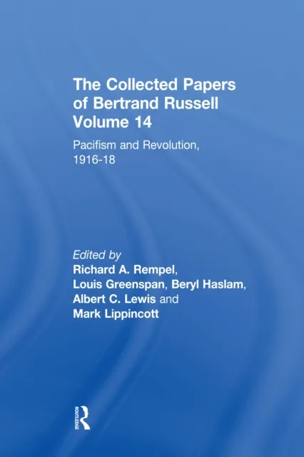 Collected Papers of Bertrand Russell, Volume 14