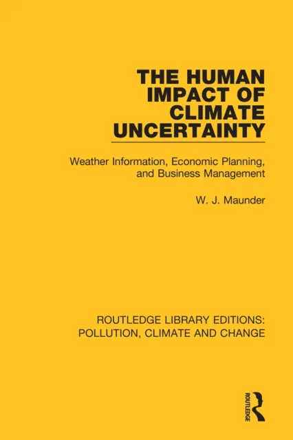 Human Impact of Climate Uncertainty