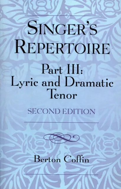 Singer's Repertoire, Part III