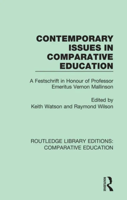 Contemporary Issues in Comparative Education