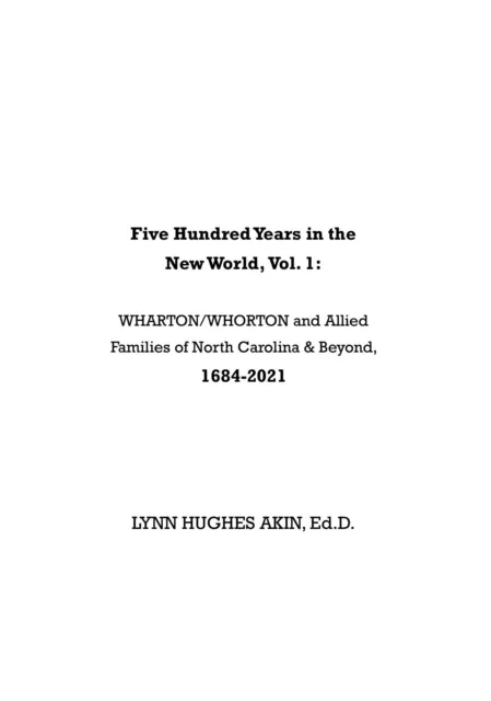 Five Hundred Years in the New World, Vol. 1: