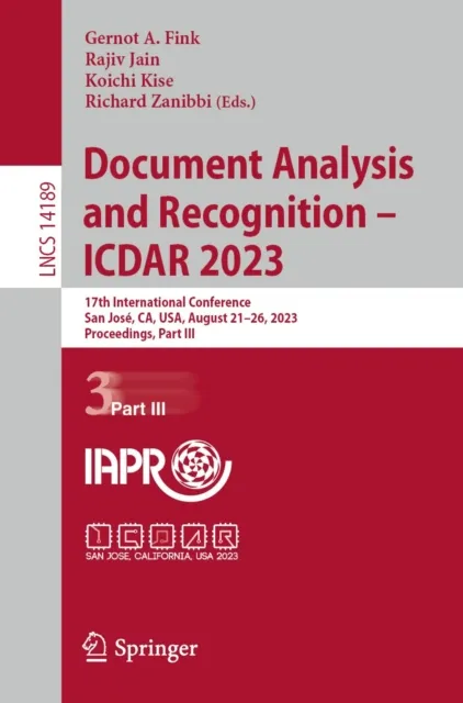 Document Analysis and Recognition - ICDAR 2023