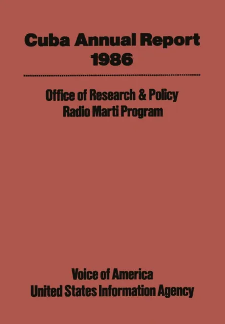 Cuba Annual Report