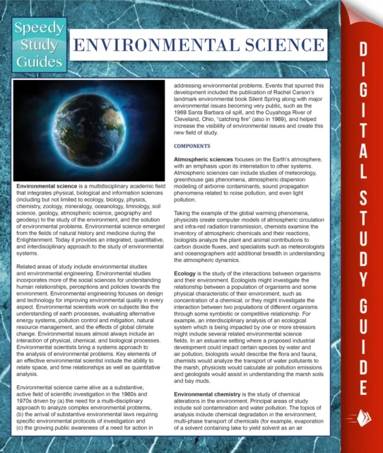 Environmental Science (Speedy Study Guides)