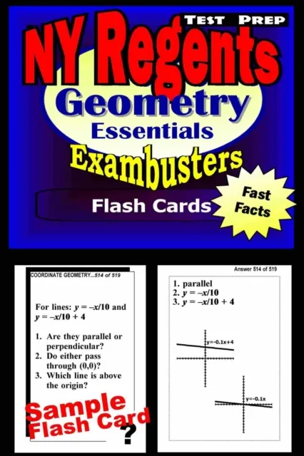 NY Regents Geometry Test Prep Review--Exambusters Flashcards