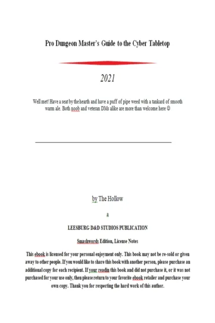 Pro Dungeon Master's Guide to the Cyber Tabletop