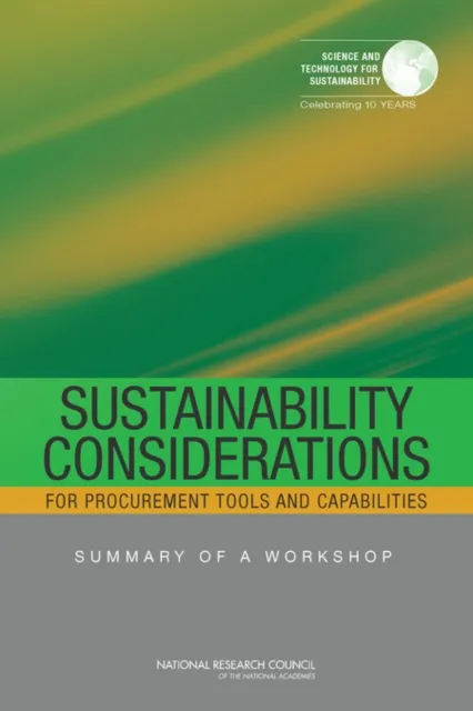 Sustainability Considerations for Procurement Tools and Capabilities