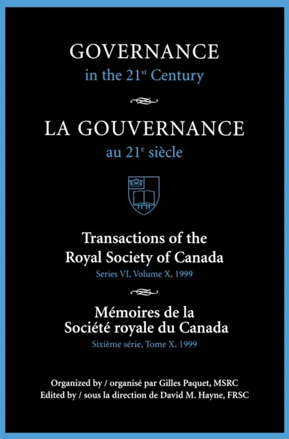Governance in the 21st Century / Gouvernance Au 21e Siecle