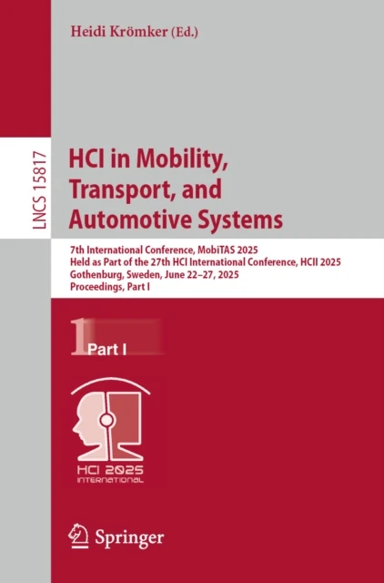 HCI in Mobility, Transport, and Automotive Systems