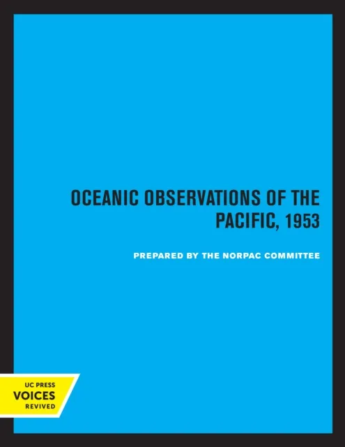 Oceanic Observations of the Pacific, 1953