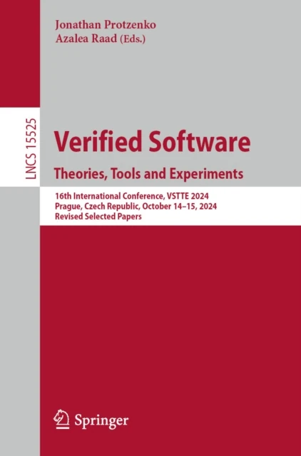 Verified Software. Theories, Tools and Experiments