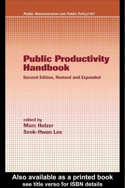 Public Productivity Handbook