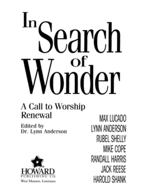 In Search of Wonder