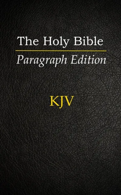Holy Bible: Paragraph Edition
