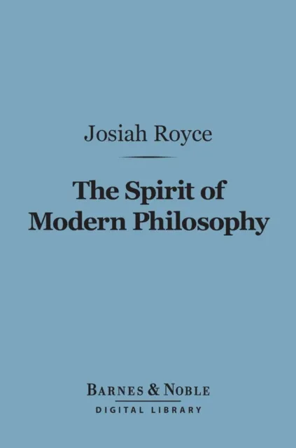 Spirit of Modern Philosophy (Barnes & Noble Digital Library)