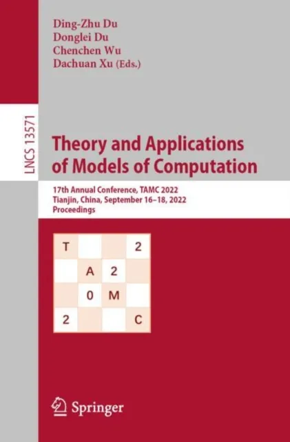 Theory and Applications of Models of Computation