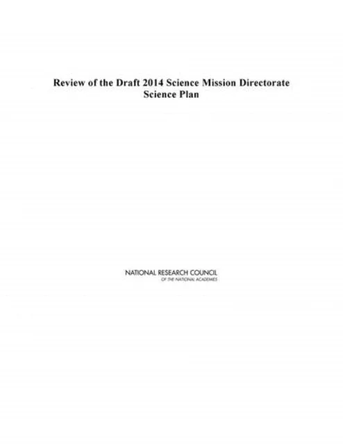 Review of the Draft 2014 Science Mission Directorate Science Plan