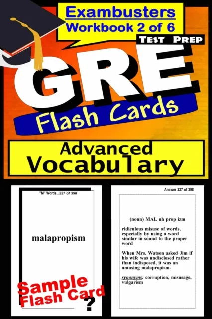 GRE Test Prep Advanced Vocabulary 2 Review--Exambusters Flash Cards--Workbook 2 of 6