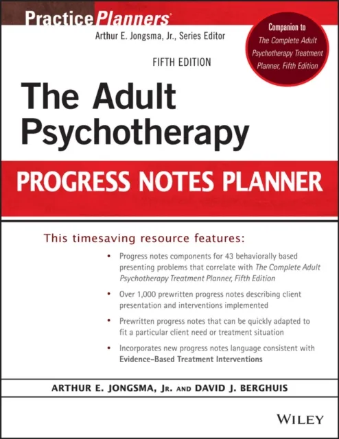 Adult Psychotherapy Progress Notes Planner