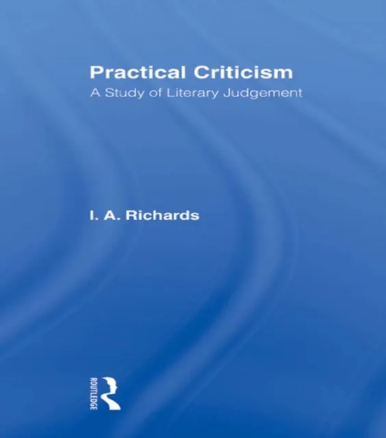 Practical Criticism V 4