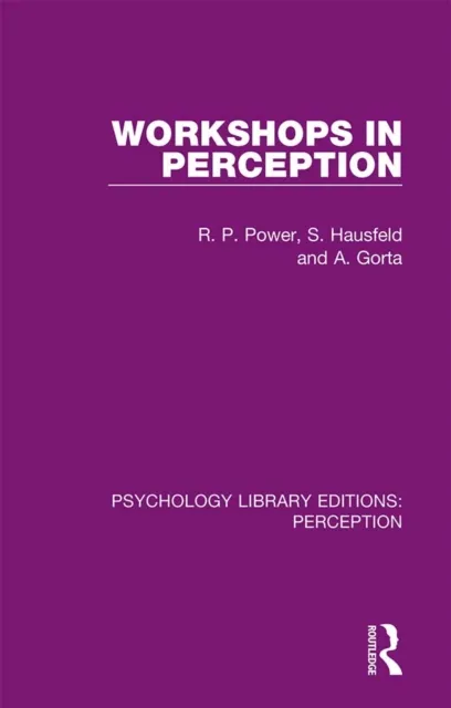 Workshops in Perception