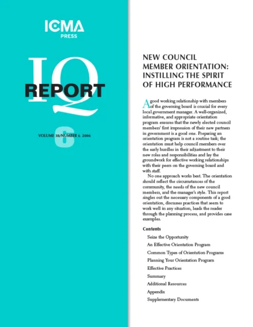 New Council Member Orientation