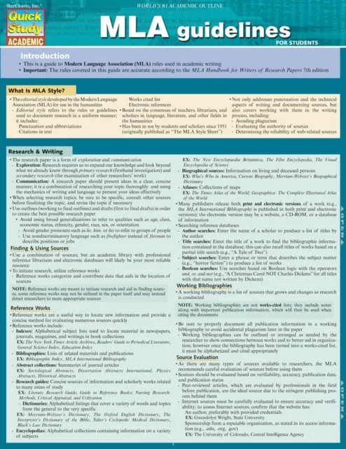 MLA Guidelines