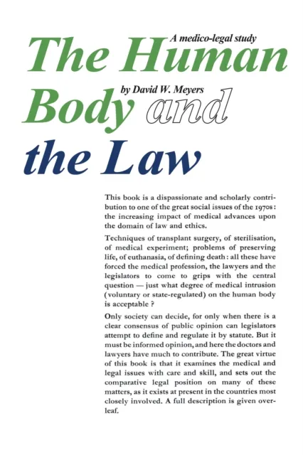 Human Body and the Law