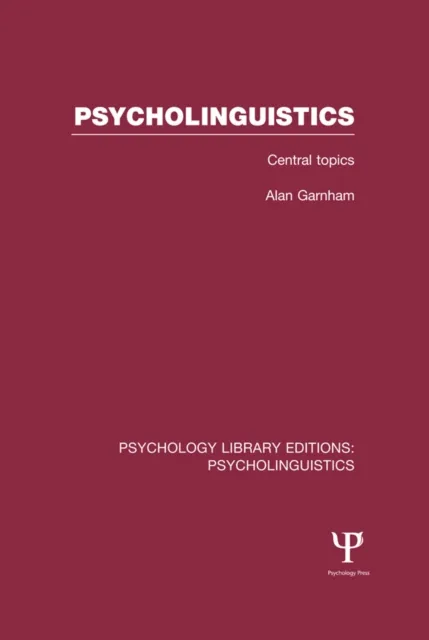 Psycholinguistics (PLE: Psycholinguistics)
