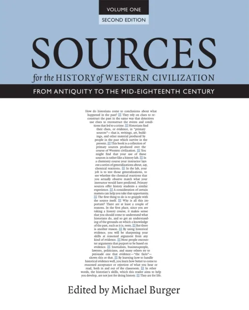 Sources for the History of Western Civilization, Volume I