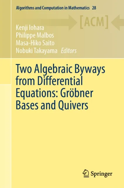 Two Algebraic Byways from Differential Equations: Grobner Bases and Quivers