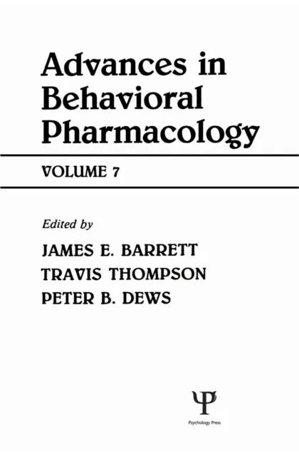 Advances in Behavioral Pharmacology