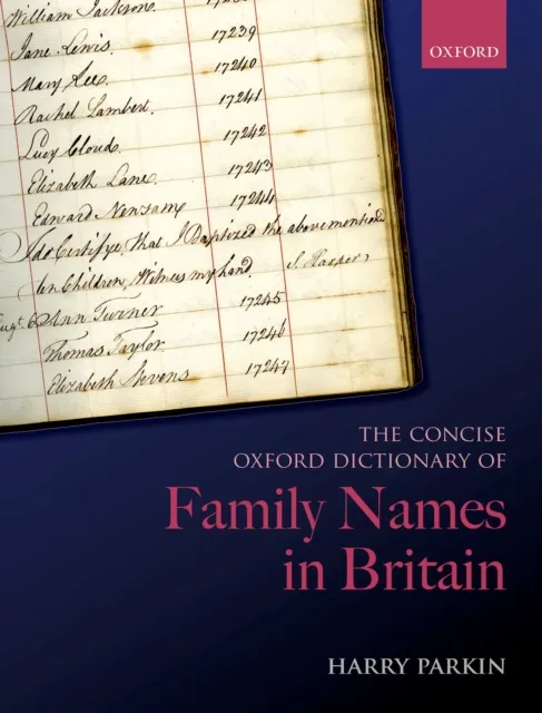 Concise Oxford Dictionary of Family Names in Britain