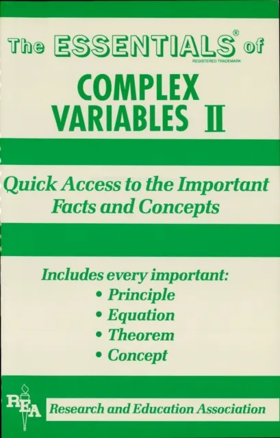 Complex Variables II Essentials