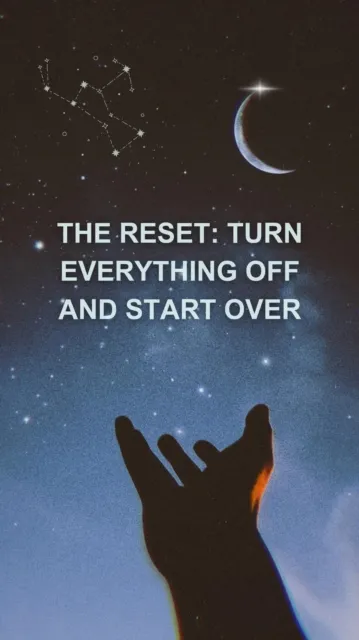 Turn Everything Off and Start Over