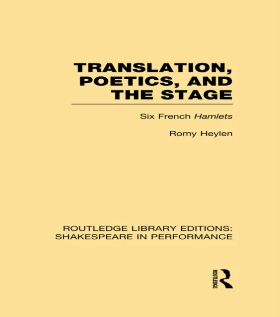 Translation, Poetics, and the Stage