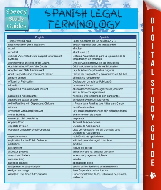 Spanish Legal Terminology