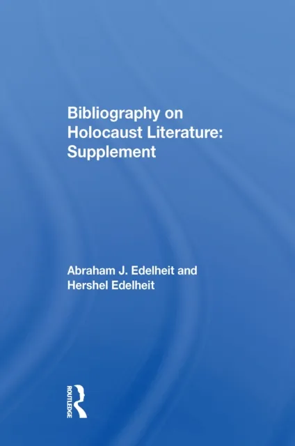 Bibliography On Holocaust Literature
