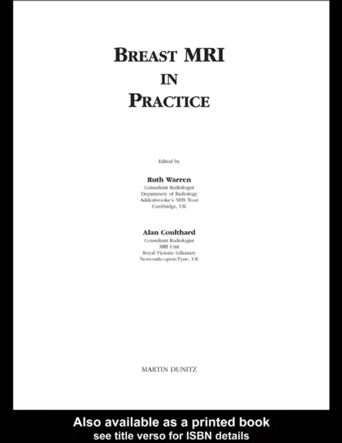 Breast MRI in Practice