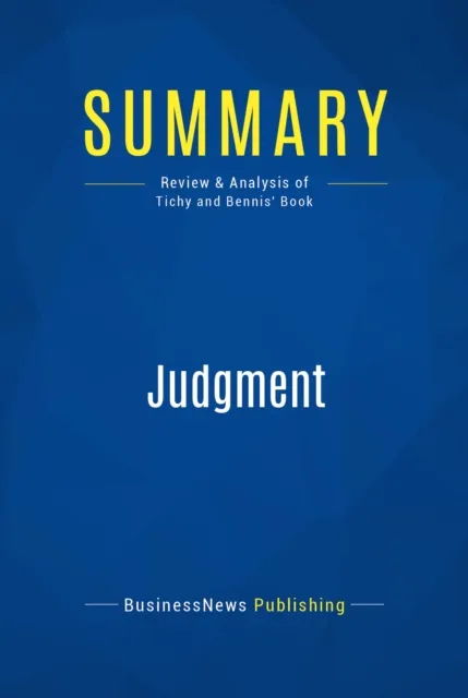 Summary: Judgment