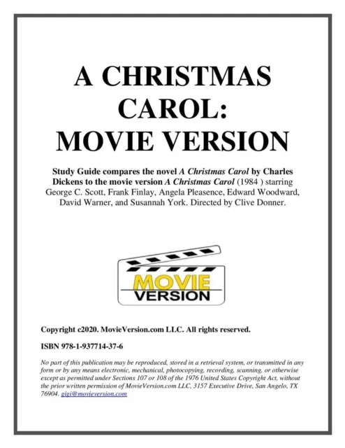 Study Guide to A Christmas Carol: Movie Version